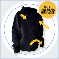 Sweatjacke bestickt