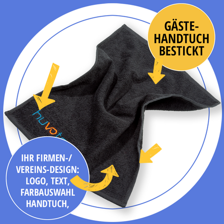 Gästehandtuch bestickt