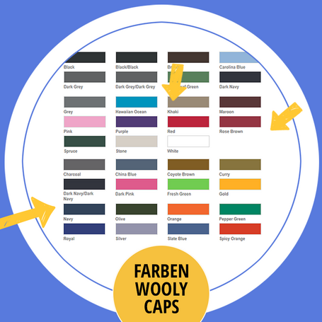 Farbauswahl Wooly Caps