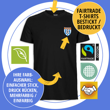 Fairtrade Shirts veredelt