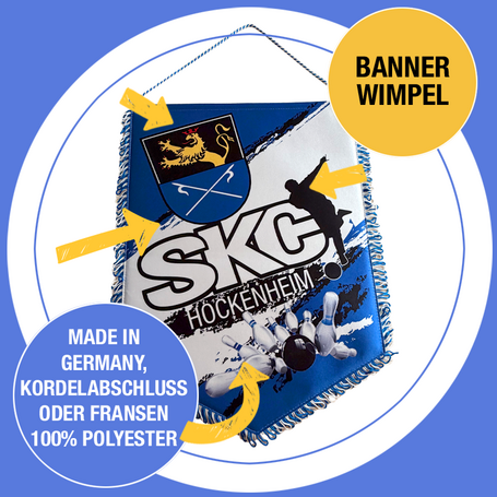 Bannerwimpel bedruckt