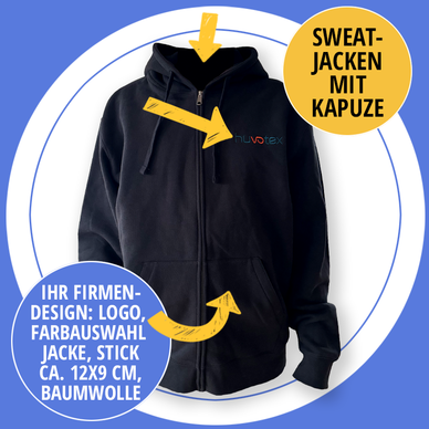 Sweatjacken bestickt