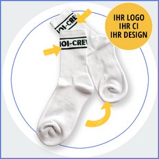Sportsocken mit Logo