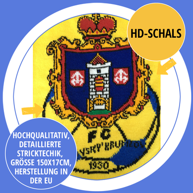 HD Fanschals feingstrickt