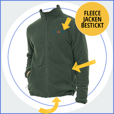 Fleecejacken bestickt Verein