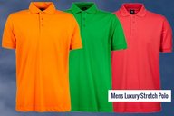 TeeJays Luxury Stretch Polo bestickt