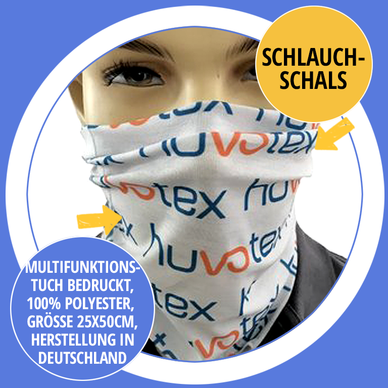 Multifunktionsschals bedruckt