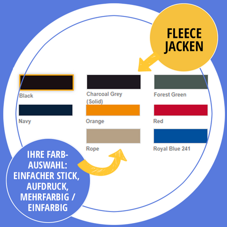 Farben Fleece Jacken