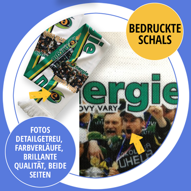 bedruckte Fanschals
