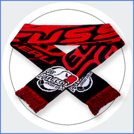 Vereinschals gestrickt