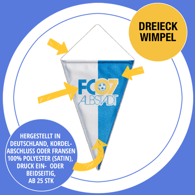 Dreieckwimpel individuell bedruckt
