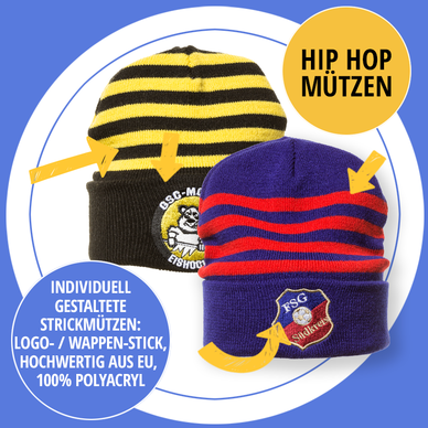 Hip Hop Mützen bestickt
