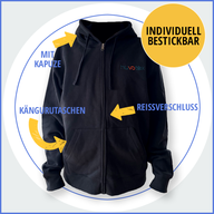 Sweatjacke bestickt