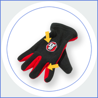 bestickte Handschuhe