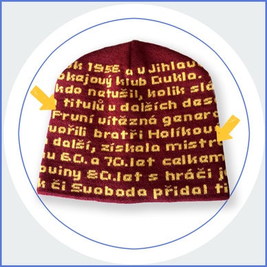 Individuell gestrickte Beanie