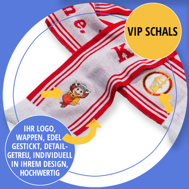 VIP Schal mit Stickerei