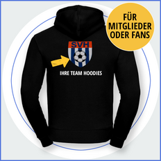 Vereinshoodies mit Logo