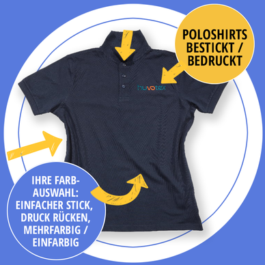 Poloshirt bestickt oder bedruckt