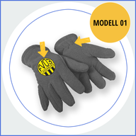 bestickte Handschuhe