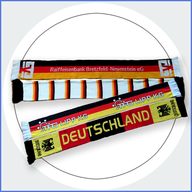 Fanschals Deutschland mit Firmenlogo