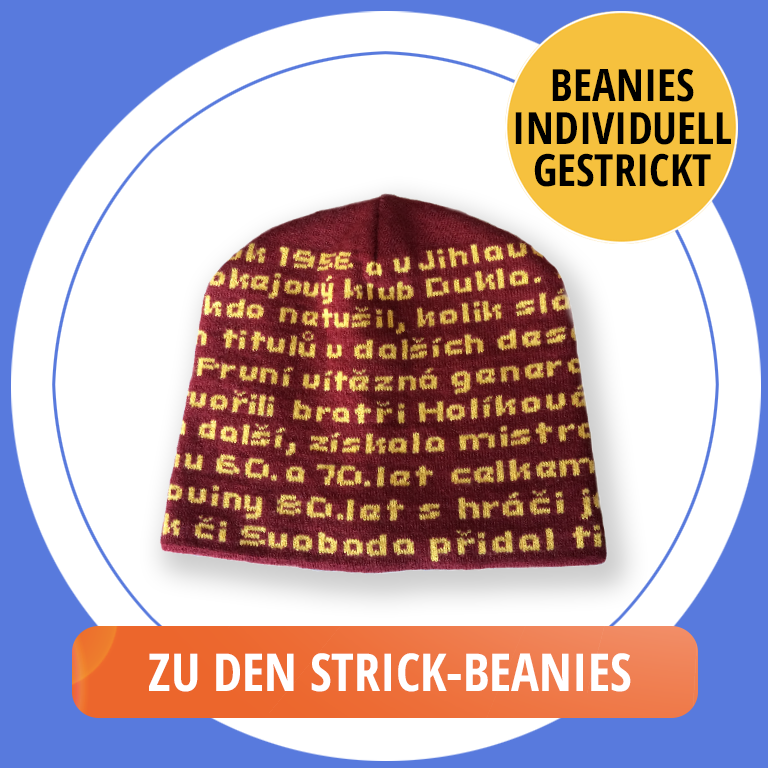 Beanies gestrickt und bestickt
