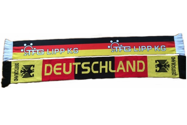 Fanschal Schal Länderschal Deutschlandschal aus Satin in