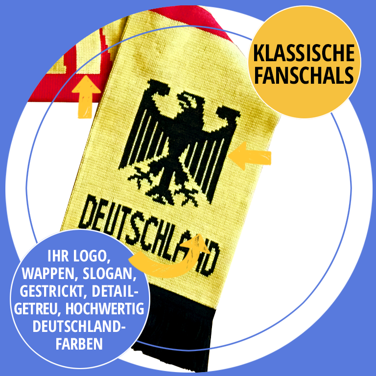Fanschals im Deutschlanddesign