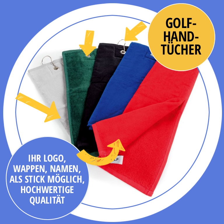 Golfhandtücher bestickt