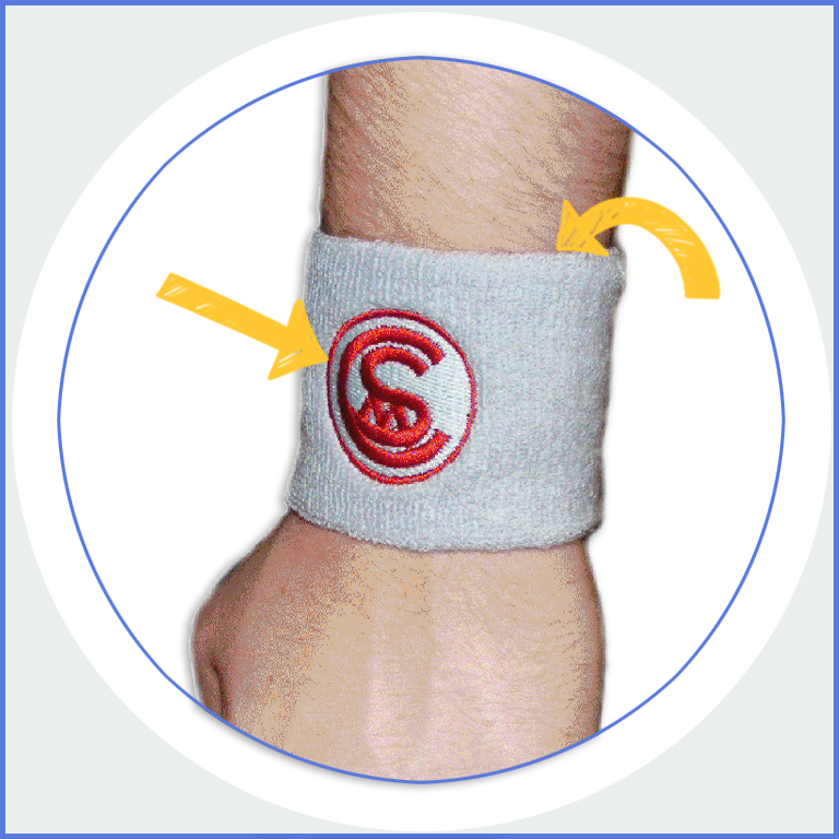 Schweissband bestickt