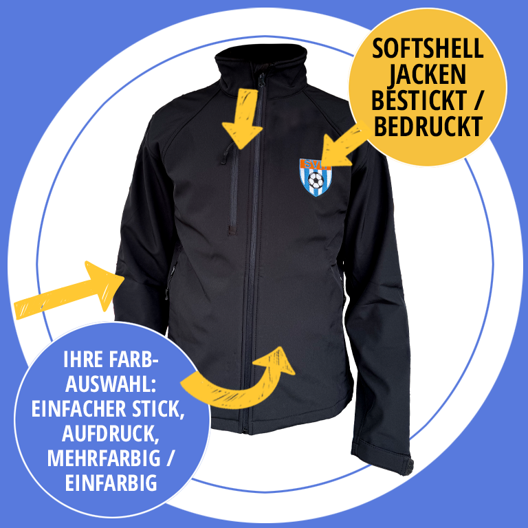 Softshelljacken bedruckt